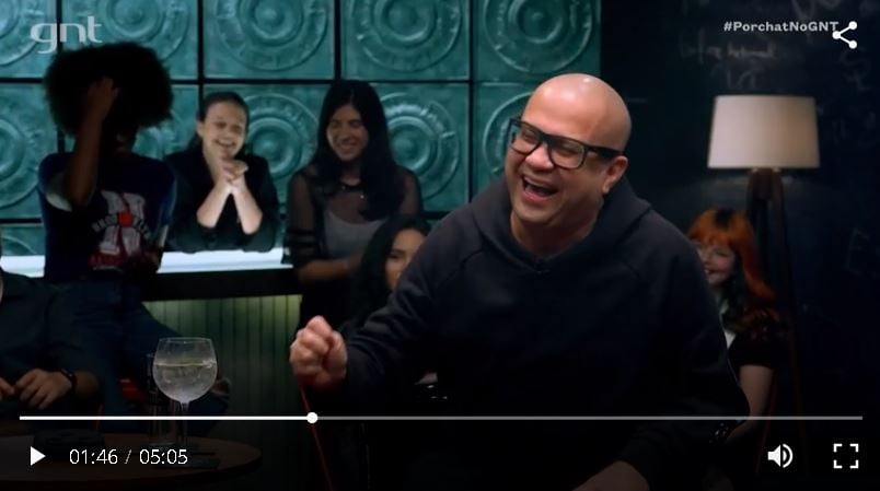 O ator da Globo, Welder Rodrigues, no Que História É Essa, Porchat - Foto Reprodução Internet