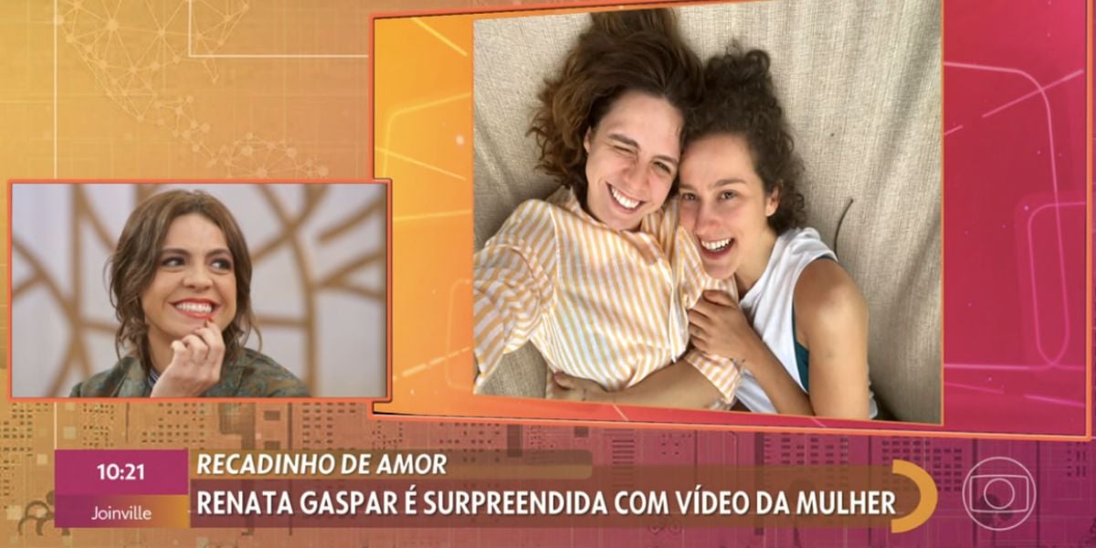 Renata Gasper recebe depoimento de Bebel Luz (Foto: Encontro / Globo) 