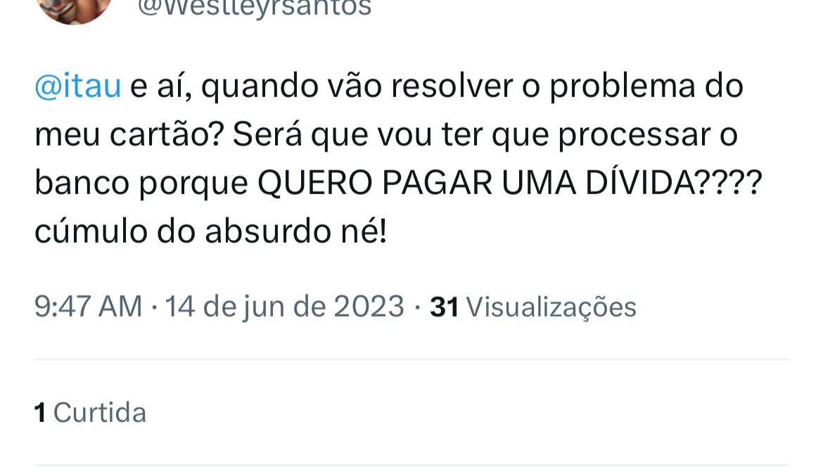 Situação da instituição financeira de tanto sucesso está deixando clientes em estado de fúria nesta quarta-feira (14) - Foto Reprodução Twitter Situação da instituição financeira de tanto sucesso está deixando clientes em estado de fúria nesta quarta-feira (14) - Foto Reprodução Twitter
