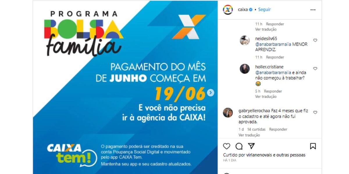 Valor reduzido e sem aprovação Caixa faz anúncio sobre o Bolsa Família e beneficiários entregam situação