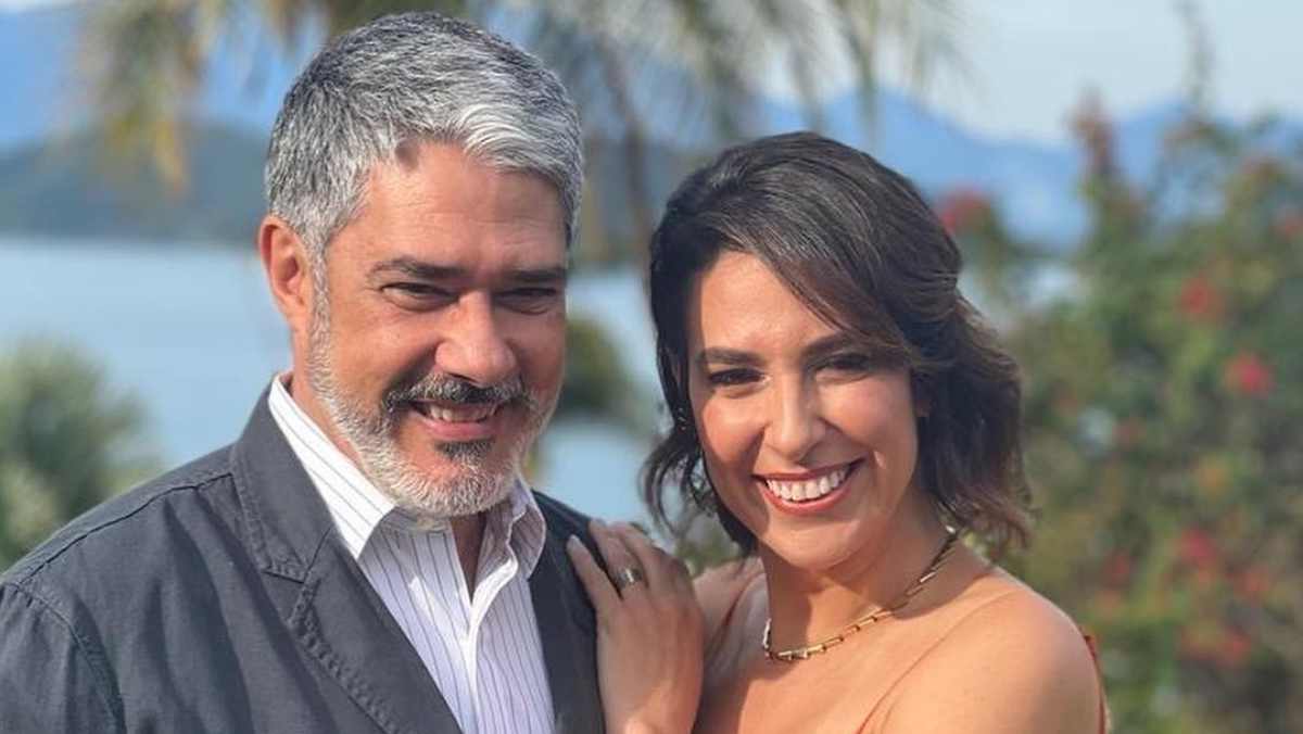 William Bonner e Natasha Dantas - Foto Reprodução Internet