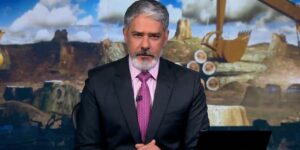 William Bonner no comando do Jornal Nacional (Foto: Reprodução / Globo)