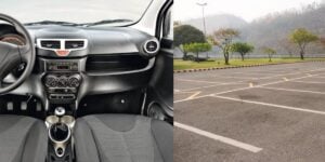 Carro compacto extinto do mercado (Reprodução: Montagem TV Foco)