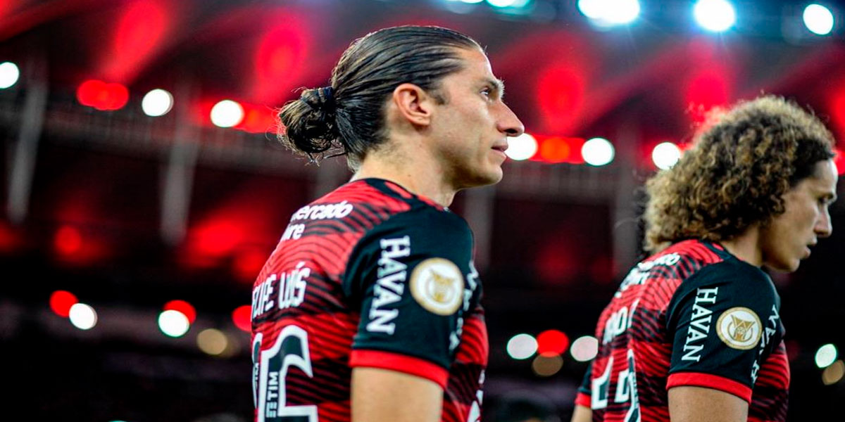 Filipe Luís e David Luiz no Flamengo – Foto: Divulgação
