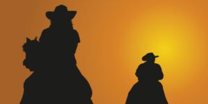 Dois sertanejos em cavalo (Reprodução - Freepick)