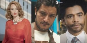 Gilda, João e Orlando em Amor Perfeito (Foto: Reprodução / Globo / Montagem TV Foco)