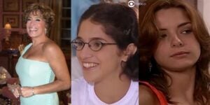 Lorena, Paulinha e Dóris em cenas de Mulheres Apaixonadas (Foto: Reprodução / Globo / Montagem TV Foco)