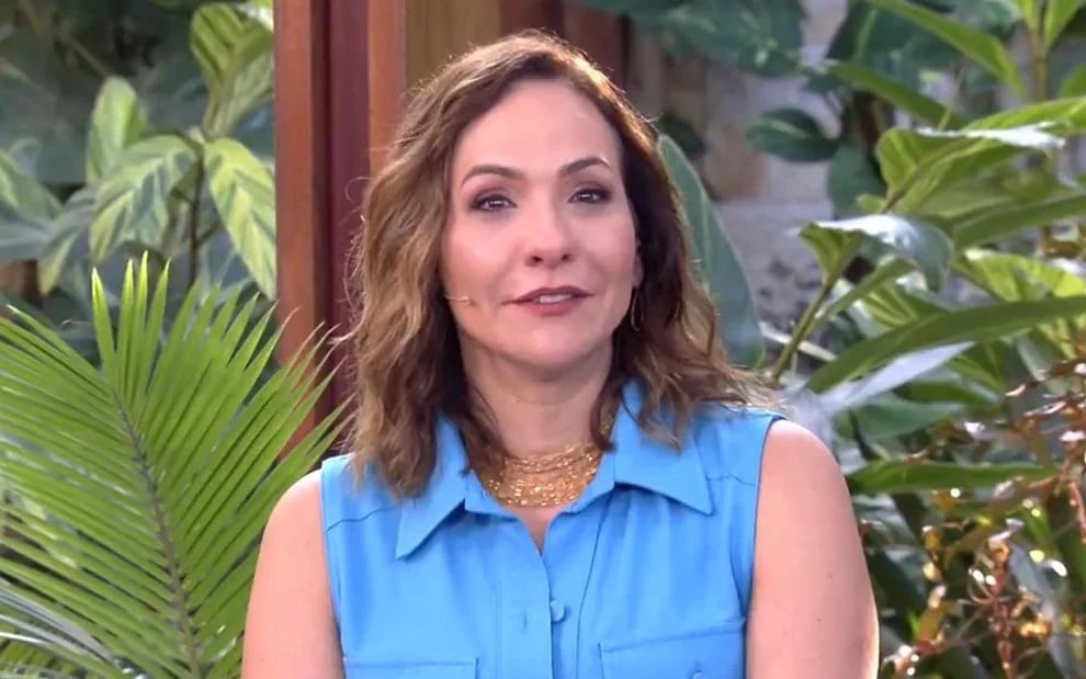 Maria Beltrão no "É de Casa", programa matinal da Globo (Foto Reprodução/Internet)