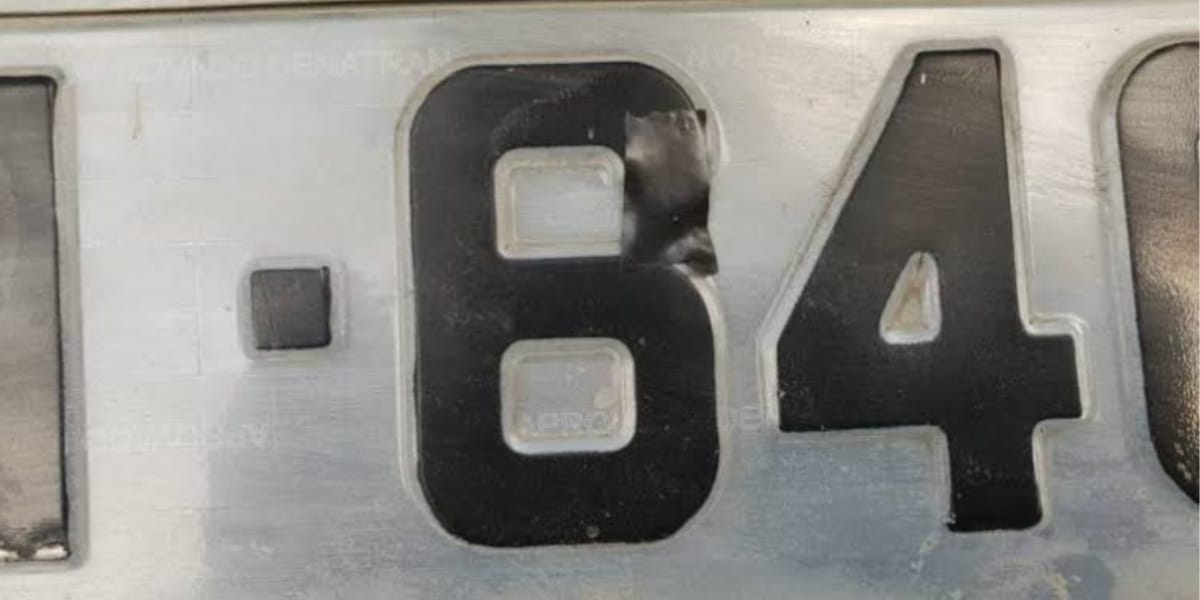 Placas adulteradas dão pena de até 6 anos de prisão (Reprodução: Internet)