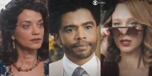 Verônica, Orlando e Gilda em cenas de Amor Perfeito (Foto: Reprodução / Globo / Montagem TV Foco)