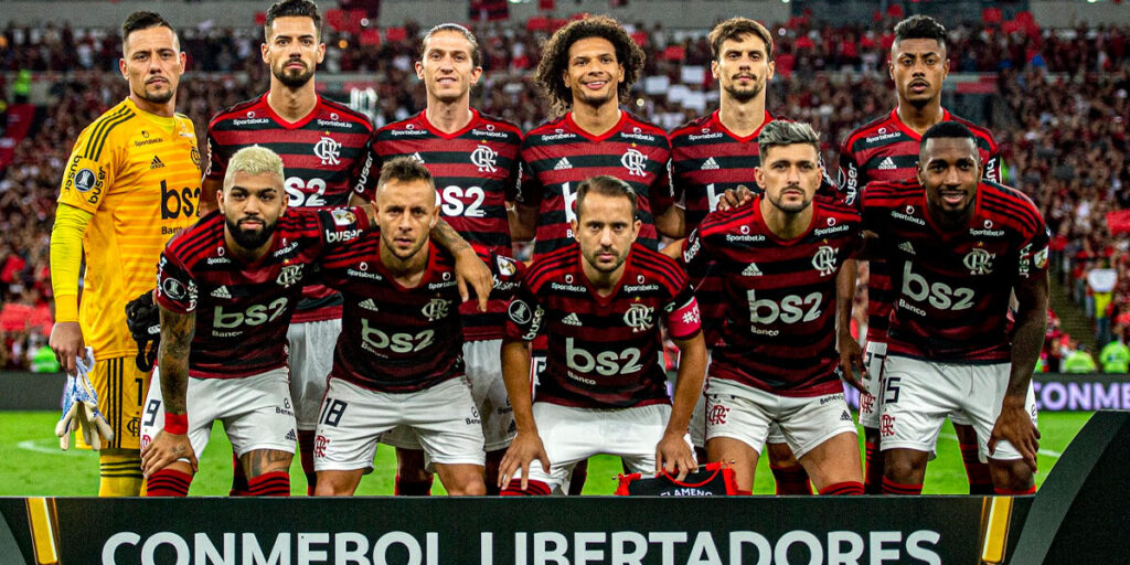 Time titular do Flamengo de 2019 (Foto: Alexandre Vidal)