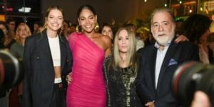 Agatha Moreira, Bárbara Reis, Susana Vieira e Tony Ramos na festa de Terra e Paixão - Foto G1