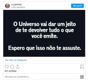 Astro da Globo deixou última mensagem em suas redes sociais antes de partir - Foto Instagram