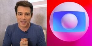 Celso Portiolli e a logo da Globo - Foto Reprodução Internet