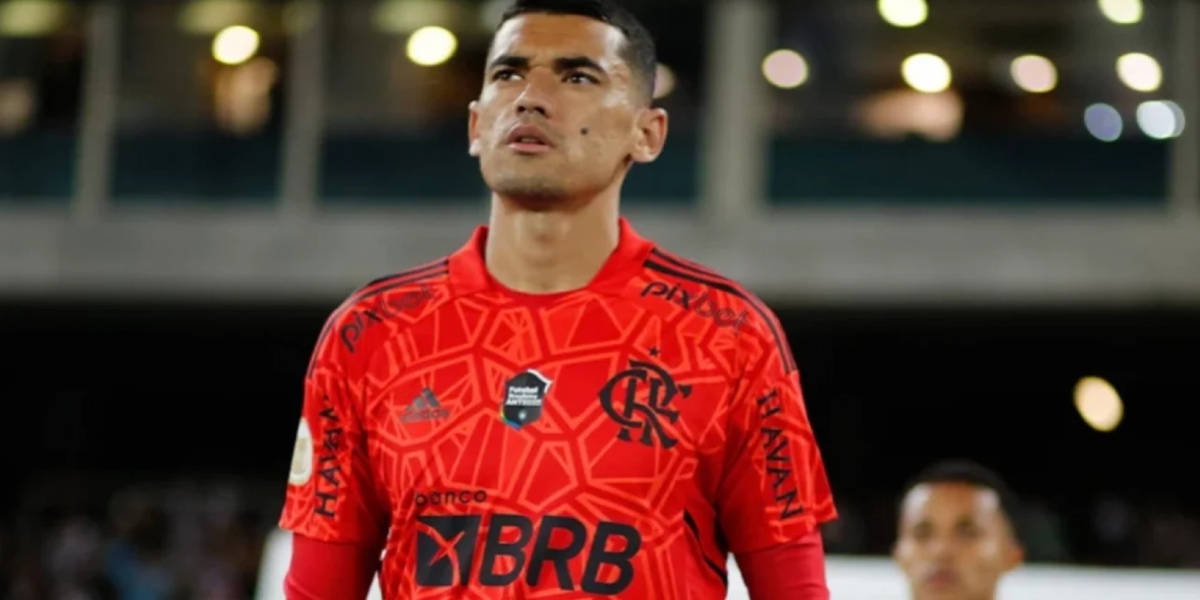 Santos, goleiro do Flamengo que está na mira do Grêmio (Imagem Reprodução Internet)