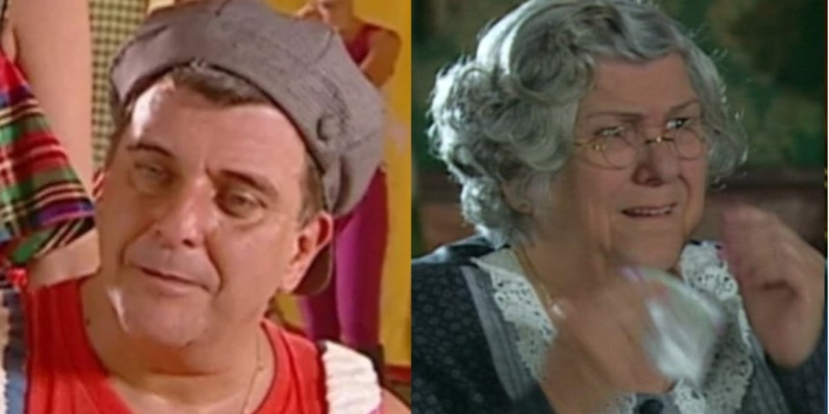 Jorge Fernando como Crispim e Hilda Rebello como Dona Matilde em Chocolate com Pimenta (Imagem Reprodução Internet)