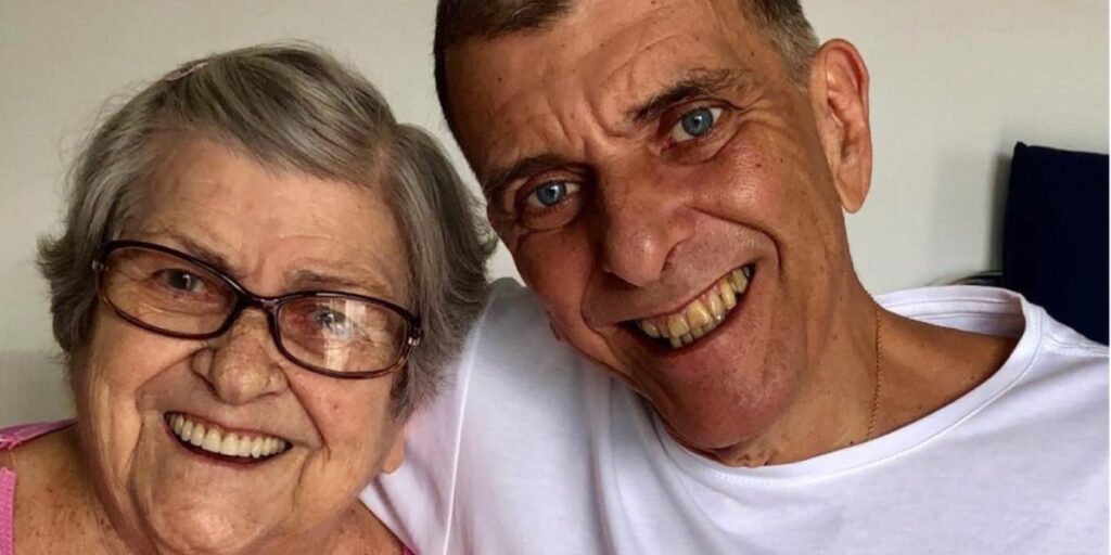 Hilda Rebello e seu filho Jorge Fernando (Imagem Reprodução Internet)
