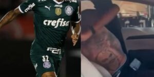 Craque do Palmeiras, casado, tem vídeo vazado por garota de programa trans - Montagem TVFOCO