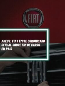 Esse foi o comunicado oficial da Fiat sobre fim de carro em país (Foto - Montagem TV Foco).