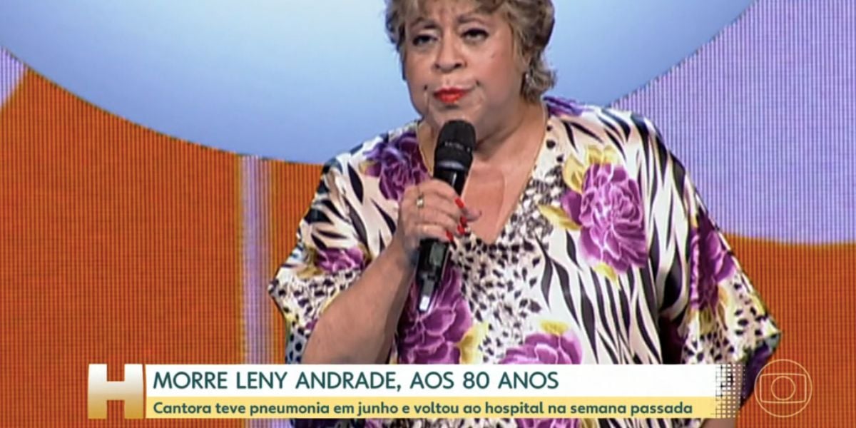 Leny Andrade faleceu aos 80 anos (Foto: Reprodução / Jornal Hoje da Globo)