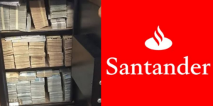 Santander estoura cofres após compra de banco gigante (Reprodução/Montagem TV Foco)
