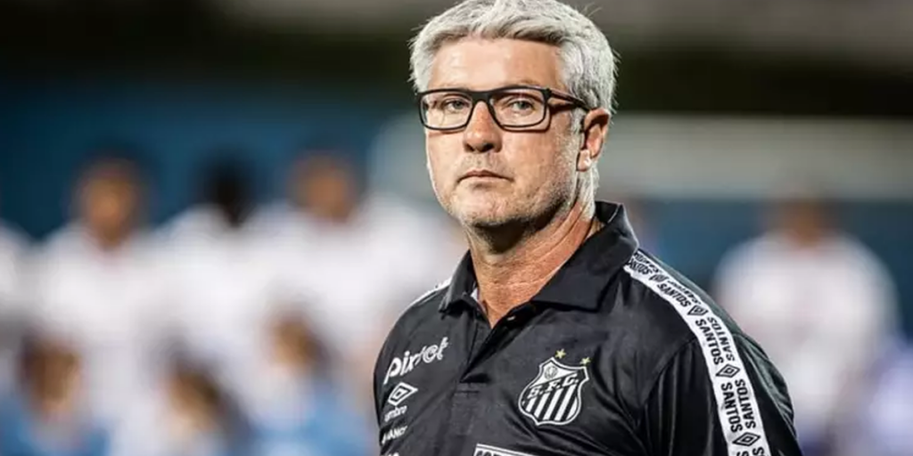 Treinador do Santos Odair Hellmann (Foto: Reprodução, Bola Vip)
