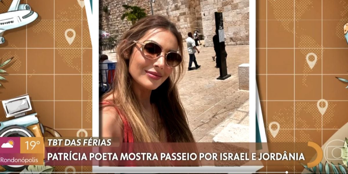 Viagem de Patrícia Poeta (Foto: Reprodução / Encontro da Globo)