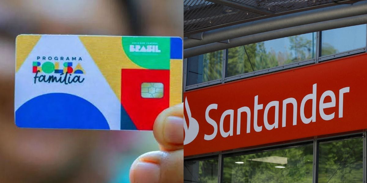 Vitória: O comunicado EXCELENTE do Santander sobre o Bolsa Família que cai como presente a brasileiros - Montagem TVFOCO