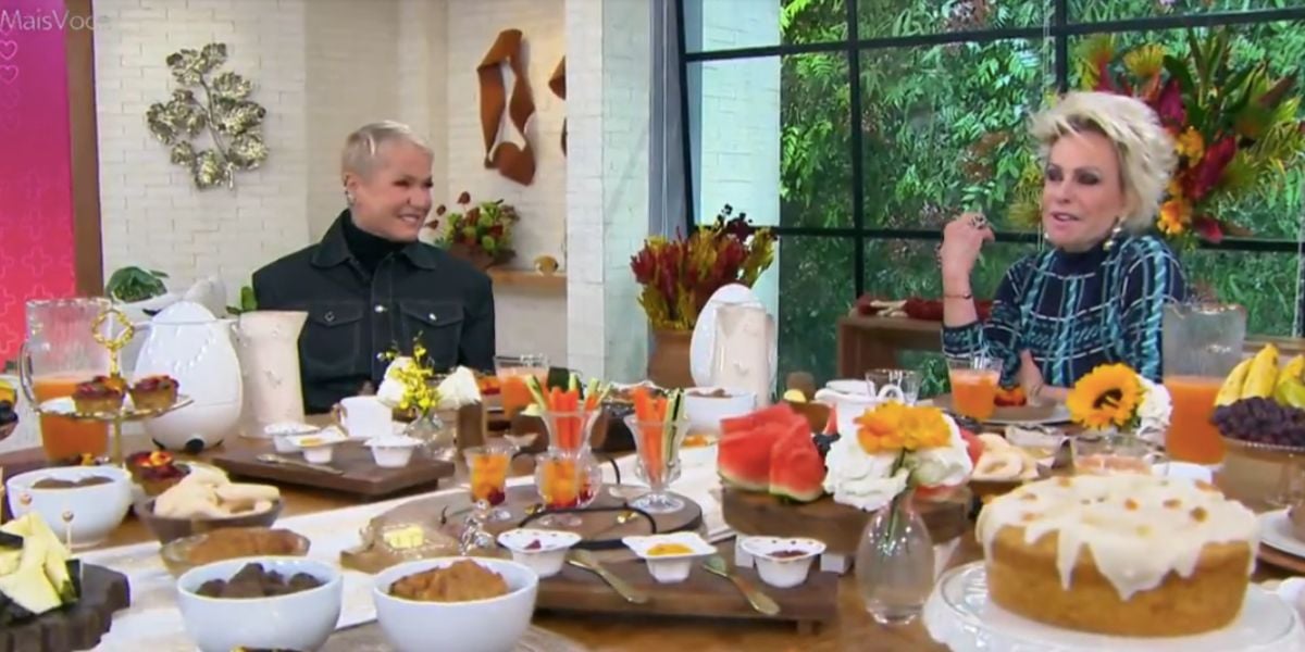 Xuxa e Ana Maria no Mais Você (Foto: Reprodução / Globo )