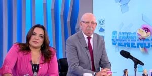 Fabiola Reipert durante a Hora da Venenosa no Balanço Geral (Foto: Reprodução / Record)