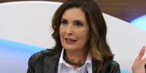 Fátima Bernardes em uma recente entrevista ao Roda Viva (Foto: Reprodução / TV Cultura)