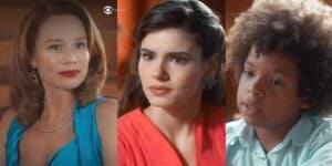 Gilda, Marê e Marcelino em Amor Perfeito (Foto: Reprodução / Globo / Montagem TV Foco)