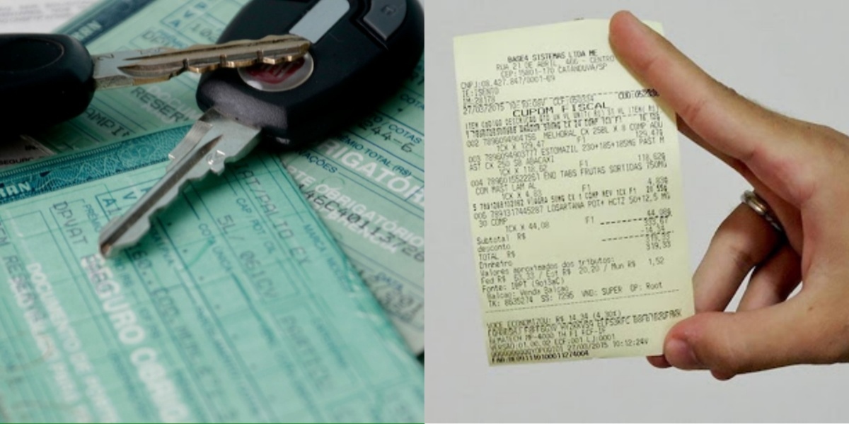 Colocar o CPF na nota pode garantir ótimos descontos no IPVA (Foto Reprodução/Montagem/Tv Foco)