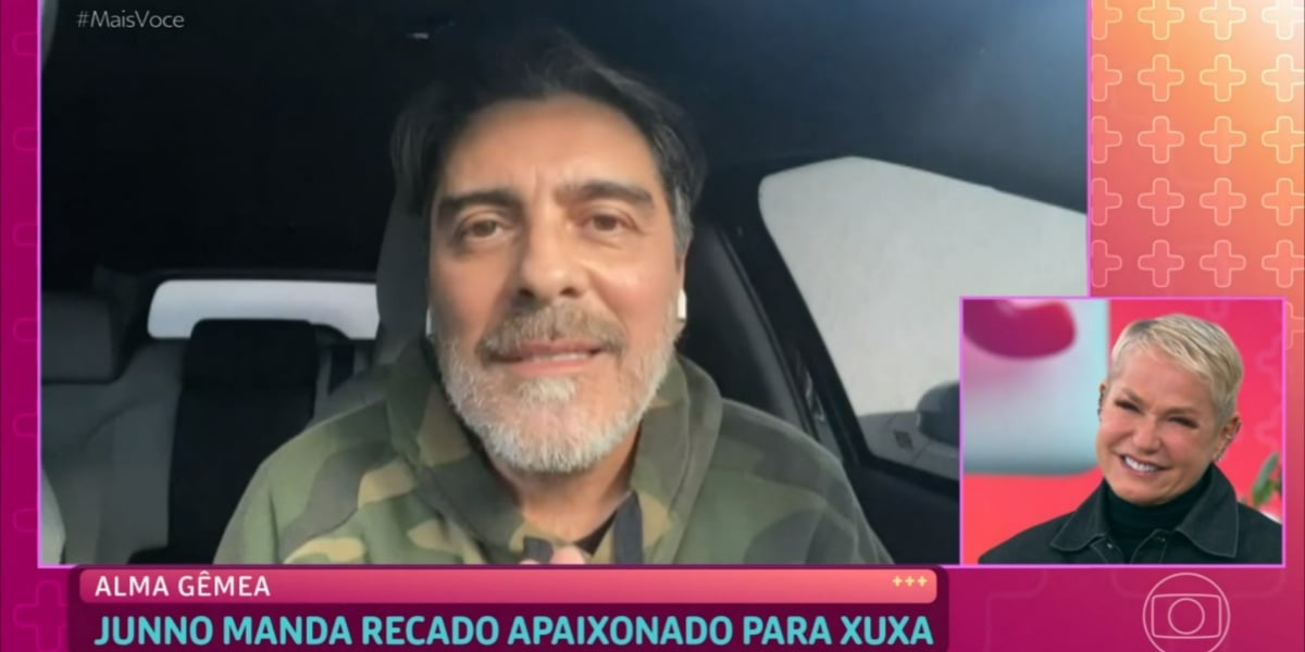 Junno Andrade mandou recado para Xuxa (Foto: Reprodução/TV Globo) Junno Andrade mandou recado para Xuxa (Foto: Reprodução/TV Globo)