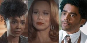 Lucília, Gilda e Orlando em Amor Perfeito (Foto: Reprodução / Globo / Montagem TV Foco)