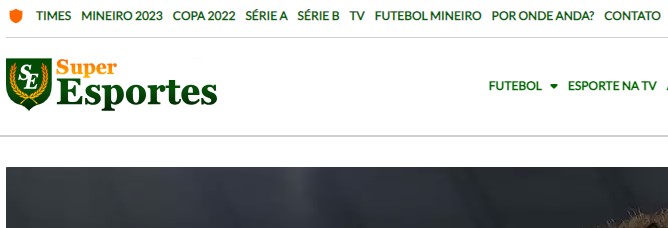 Site Super Esportes saiu do ar (Foto: Reprodução)
