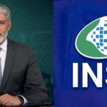 Bonner no JN com notícia aos aposentados e mudança no INSS (Reprodução/Montagem TV Foco)