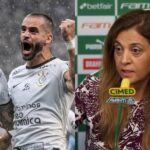 As reviravoltas envolvendo o Corinthians e a presidente do Palmeiras, Leila Pereira (Foto - Montagem TV Foco).