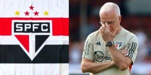 Bandeira do São Paulo e Dorival Junior - Foto Reprodução Internet