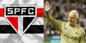 Bandeira do São Paulo e Dorival Júnior - Foto Reprodução Internet