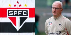 Bandeira do São Paulo e Dorival Junior - Foto Reprodução Internet
