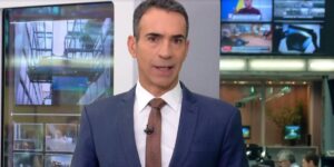César Tralli no Jornal Hoje (Foto: Reprodução / Globo)