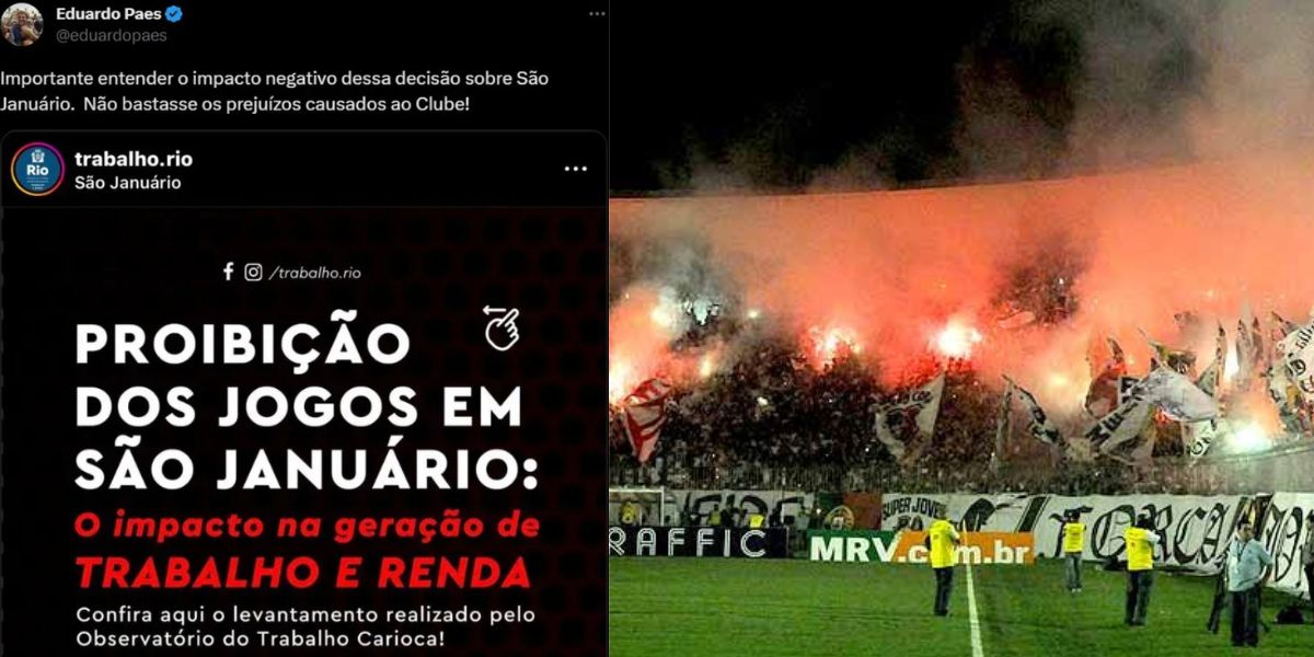 Eduardo Paes, prefeito do Rio de Janeiro, se manifesta em apoio ao Vasco (Montagem TV Foco). Eduardo Paes, prefeito do Rio de Janeiro, se manifesta em apoio ao Vasco (Montagem TV Foco).