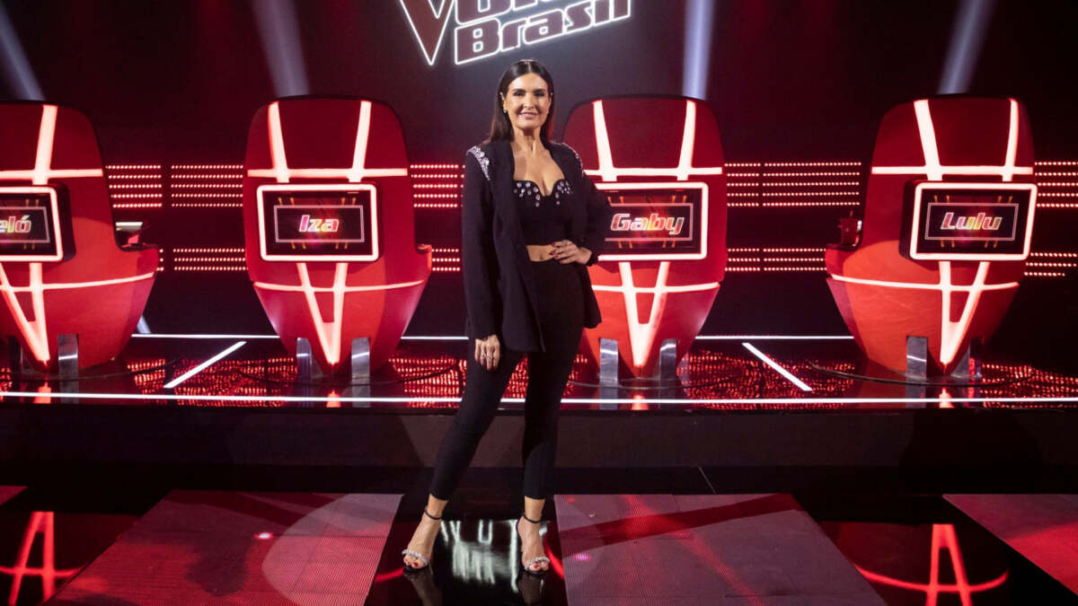 Fátima Bernardes no The Voice Brasil - Foto Globo