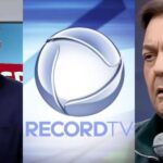 Gottino, logo da Record e Faustão - Foto Reprodução Internet