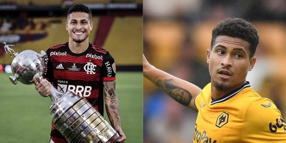 João Gomes, volante que brilhou no Flamengo (Foto - Montagem TV Foco).