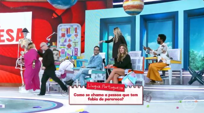 Jojo Todynho abandonou o palco do programa do Mion - Foto Globo
