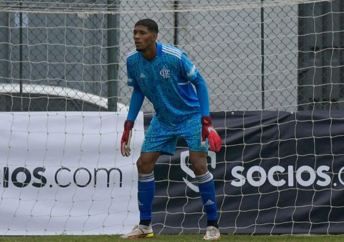 Goleiro do Flamengo Kauã Santos (Foto: Reprodução, Rubro Negro)