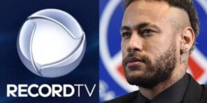 Logo da Record  / Neymar Jr  - Foto: Montagem TVFOCO