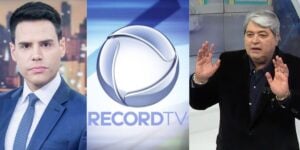 Luiz Bacci, logo da Record e Datena - Foto Reprodução Internet